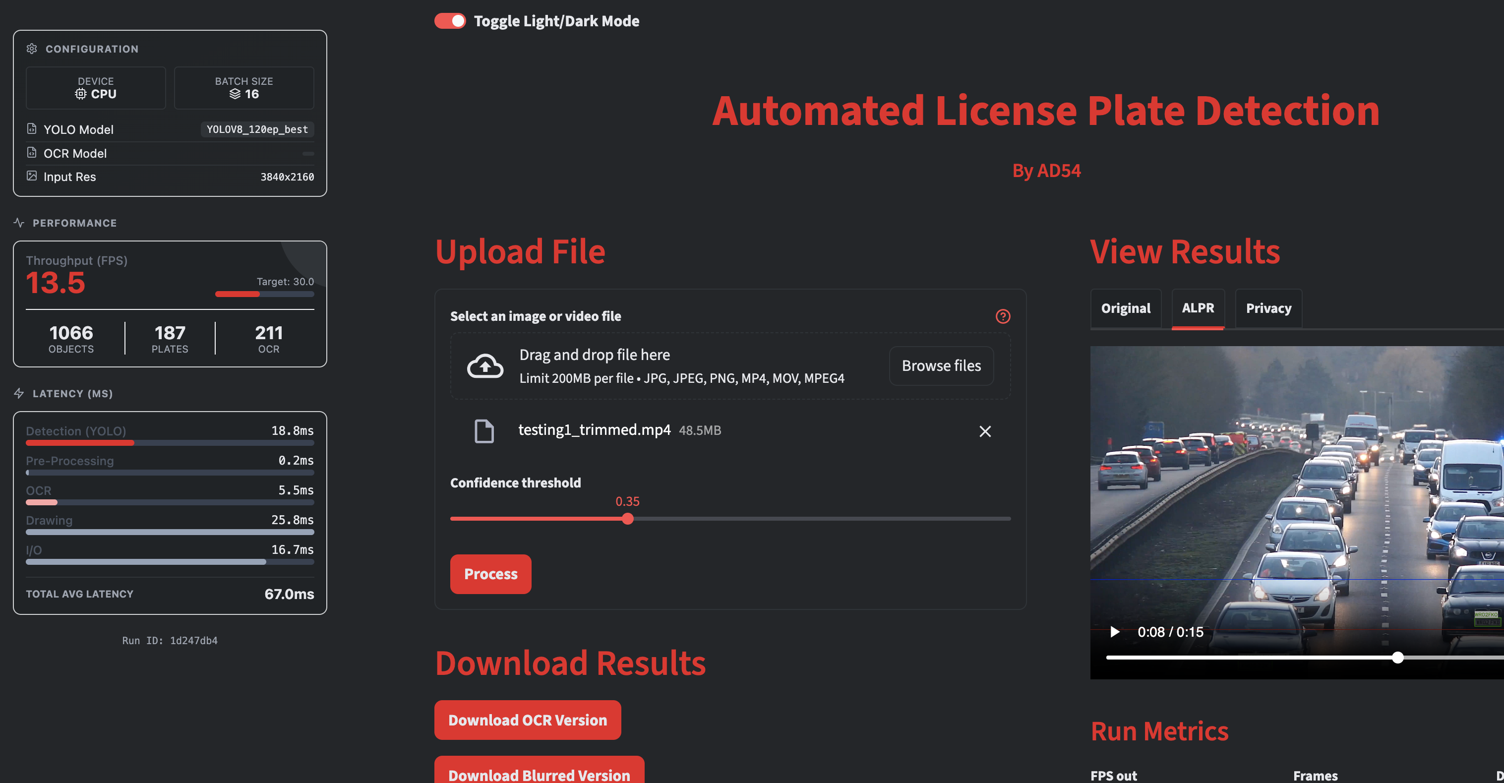 Automated License Plate Recognition v1's preview image